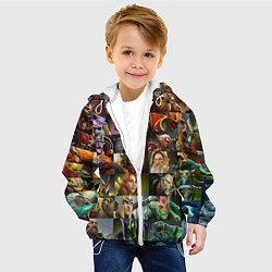 Куртка с капюшоном детская HEROES DOTA 2 ПЕРСОНАЖИ ДОТА 2, цвет: 3D-белый — фото 2