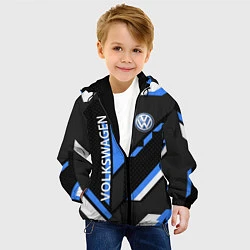 Куртка с капюшоном детская VOLKSWAGEN GEOMETRY SPORT, цвет: 3D-черный — фото 2