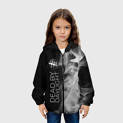 Куртка с капюшоном детская DEAD BY DAYLIGHT - Пламя По вертикали, цвет: 3D-черный — фото 2
