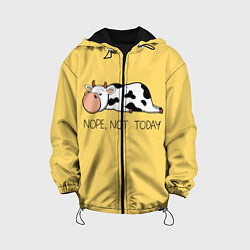 Куртка с капюшоном детская Nope, not today, цвет: 3D-черный