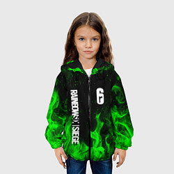Куртка с капюшоном детская RAINBOW SIX SIEGE FIRE CAVIERA, цвет: 3D-черный — фото 2
