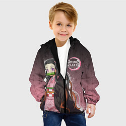 Куртка с капюшоном детская НЕЗУКО NEZUKO SLAYER, цвет: 3D-черный — фото 2