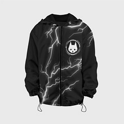 Куртка с капюшоном детская Stray: Lightning, цвет: 3D-черный