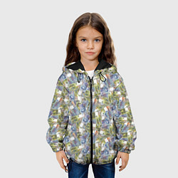 Куртка с капюшоном детская Банкноты 50 и 100 Франков, цвет: 3D-черный — фото 2