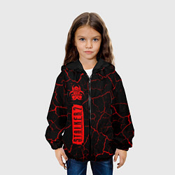 Куртка с капюшоном детская СТАЛКЕР 2 Абстракция Вертикально, цвет: 3D-черный — фото 2