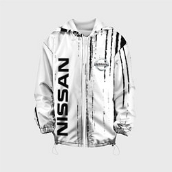 Куртка с капюшоном детская Nissan ниссан,, цвет: 3D-белый