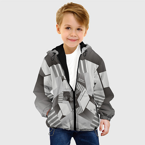 Детская куртка Дробные размерности / 3D-Черный – фото 4