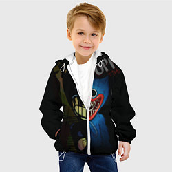Куртка с капюшоном детская POPPY PLAYTIME BENDY AND THE INK MACHINE, цвет: 3D-белый — фото 2