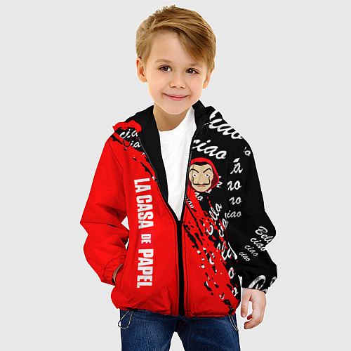 Детская куртка La Casa de Papel bum bum ciao / 3D-Черный – фото 4