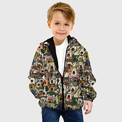 Куртка с капюшоном детская Ничоси - Nichosi, цвет: 3D-черный — фото 2