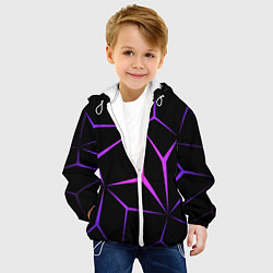 Куртка с капюшоном детская НЕОНОВАЯ ГЕОМЕТРИЯ - NEON, цвет: 3D-белый — фото 2
