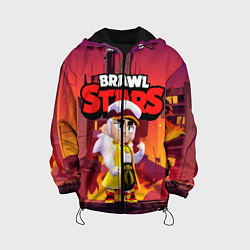 Куртка с капюшоном детская FANG BRAWL STARS HELL, цвет: 3D-черный