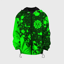 Куртка с капюшоном детская БАБЛ КВАС Краски, цвет: 3D-черный