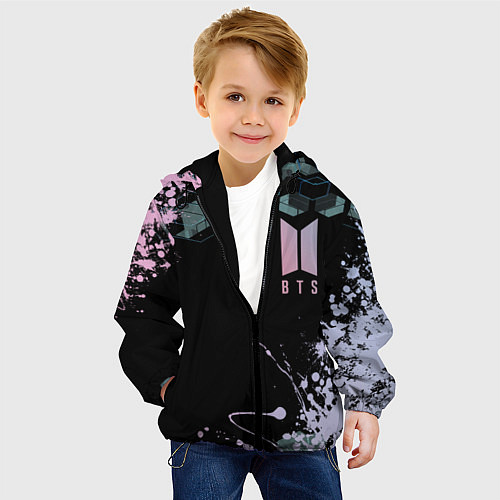 Детская куртка BTS класс / 3D-Черный – фото 4