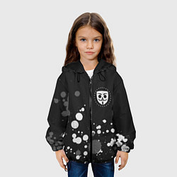 Куртка с капюшоном детская BUBBLE KVASS Краски, цвет: 3D-черный — фото 2