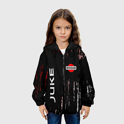 Куртка с капюшоном детская NISSAN JUKE Краски, цвет: 3D-черный — фото 2