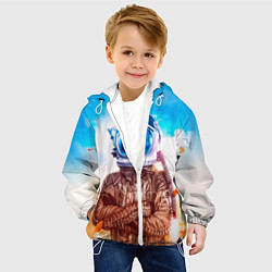 Куртка с капюшоном детская Lets create our own world, цвет: 3D-белый — фото 2