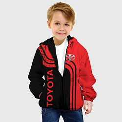 Куртка с капюшоном детская TOYOTA ТОЙОТА, цвет: 3D-черный — фото 2
