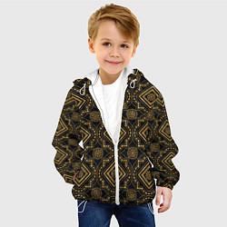 Куртка с капюшоном детская Versace classic pattern, цвет: 3D-белый — фото 2
