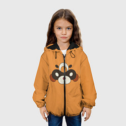 Куртка с капюшоном детская Genshin Impact - Гоба, цвет: 3D-черный — фото 2