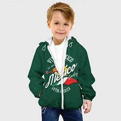 Куртка с капюшоном детская Мексика Mexico, цвет: 3D-белый — фото 2