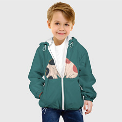 Куртка с капюшоном детская Влюблённые бульдоги, цвет: 3D-белый — фото 2