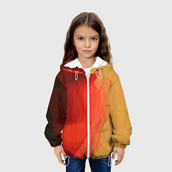 Куртка с капюшоном детская Имитация песка, цвет: 3D-белый — фото 2