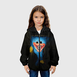 Куртка с капюшоном детская Хаги Ваги Ты Попался Poppy Playtime, цвет: 3D-черный — фото 2