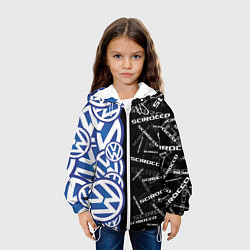 Куртка с капюшоном детская Volkswagen Scirocco Half Pattern, цвет: 3D-белый — фото 2