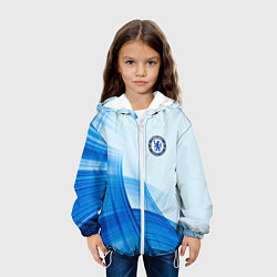 Куртка с капюшоном детская Chelsea FC челси фк, цвет: 3D-белый — фото 2