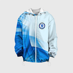 Куртка с капюшоном детская Chelsea FC челси фк, цвет: 3D-белый