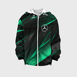 Куртка с капюшоном детская MERCEDES-BENZ AMG NEON STRIPES PETRONAS, цвет: 3D-белый