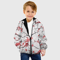 Куртка с капюшоном детская Осенние деревья, цвет: 3D-черный — фото 2