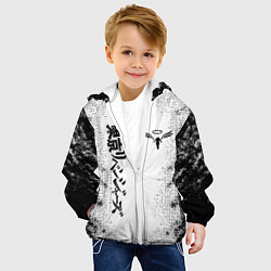 Куртка с капюшоном детская Токийские мстители Tokyo Revengers logo, цвет: 3D-белый — фото 2