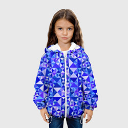 Куртка с капюшоном детская Камуфляж спортивный Призма - Лагуна, цвет: 3D-белый — фото 2