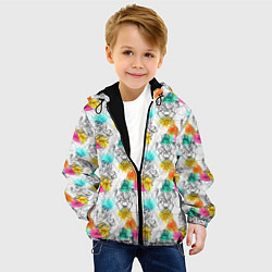 Куртка с капюшоном детская Индийский Слон Ганеша, цвет: 3D-черный — фото 2