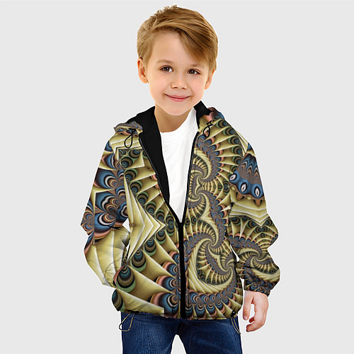 Детская куртка Designer pattern / 3D-Черный – фото 4