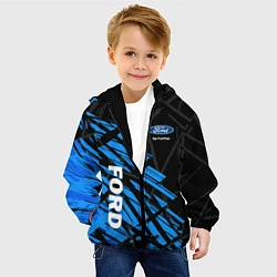 Куртка с капюшоном детская FORD СОВРЕМЕННЫЙ СТИЛЬ, цвет: 3D-черный — фото 2