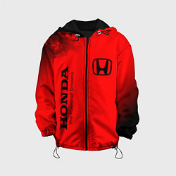 Куртка с капюшоном детская HONDA DREAMS - Огонь, цвет: 3D-черный