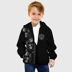 Куртка с капюшоном детская ГЖЕЛЬ RUSSIA ЧБ, цвет: 3D-черный — фото 2