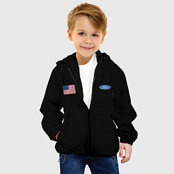 Куртка с капюшоном детская USA FORD, цвет: 3D-черный — фото 2