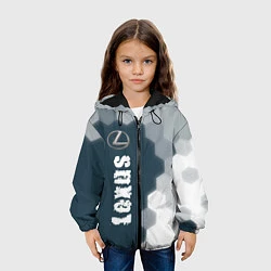 Куртка с капюшоном детская LEXUS Lexus Соты, цвет: 3D-черный — фото 2