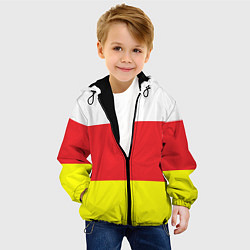 Куртка с капюшоном детская СЕВЕРНАЯ ОСЕТИЯ РЕСПУБЛИКА, цвет: 3D-черный — фото 2