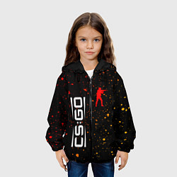 Куртка с капюшоном детская КС ГО Краска, цвет: 3D-черный — фото 2