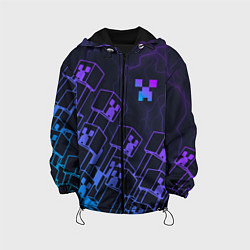Детская куртка Minecraft CREEPER NEON