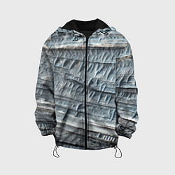 Куртка с капюшоном детская Текстура скалы Mountain Stone, цвет: 3D-черный