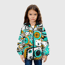 Куртка с капюшоном детская ФОТОКАМЕРЫ НА ПОЗИТИВЕ, цвет: 3D-черный — фото 2