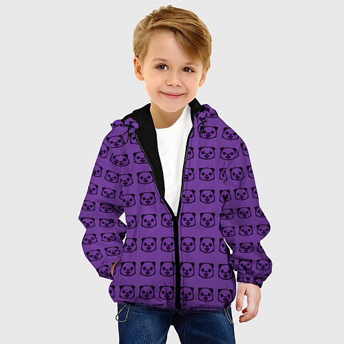 Детская куртка Purple Panda / 3D-Черный – фото 4