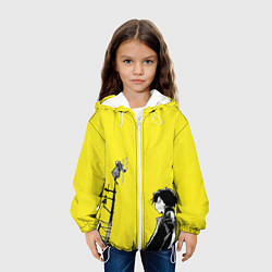 Куртка с капюшоном детская Аниме Песнь Ночных Сов Song Of The Night Walkers, цвет: 3D-белый — фото 2