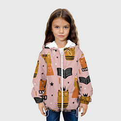 Куртка с капюшоном детская ЗАБАВНЫЕ КОТИКИ FUNNY CATS, цвет: 3D-белый — фото 2